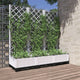 Vidaxl Plannet con slat work 120x40x121.5 cm Polypropene White