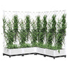 Vidaxl fioriera con latwerk 120x120x121,5 cm Polypropene White