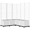 Plantador Vidaxl con Latwerk 120x120x136 CM Polypropene White