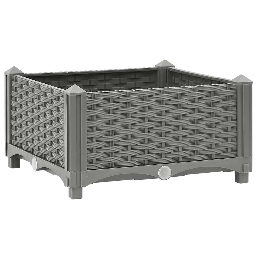Fioriera Vidaxx rialzata 40x40x23 cm in polipropilene