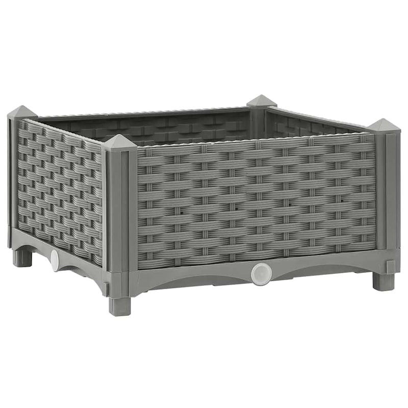 Vidaxl plantenbak verhoogd 40x40x23 cm polypropeen