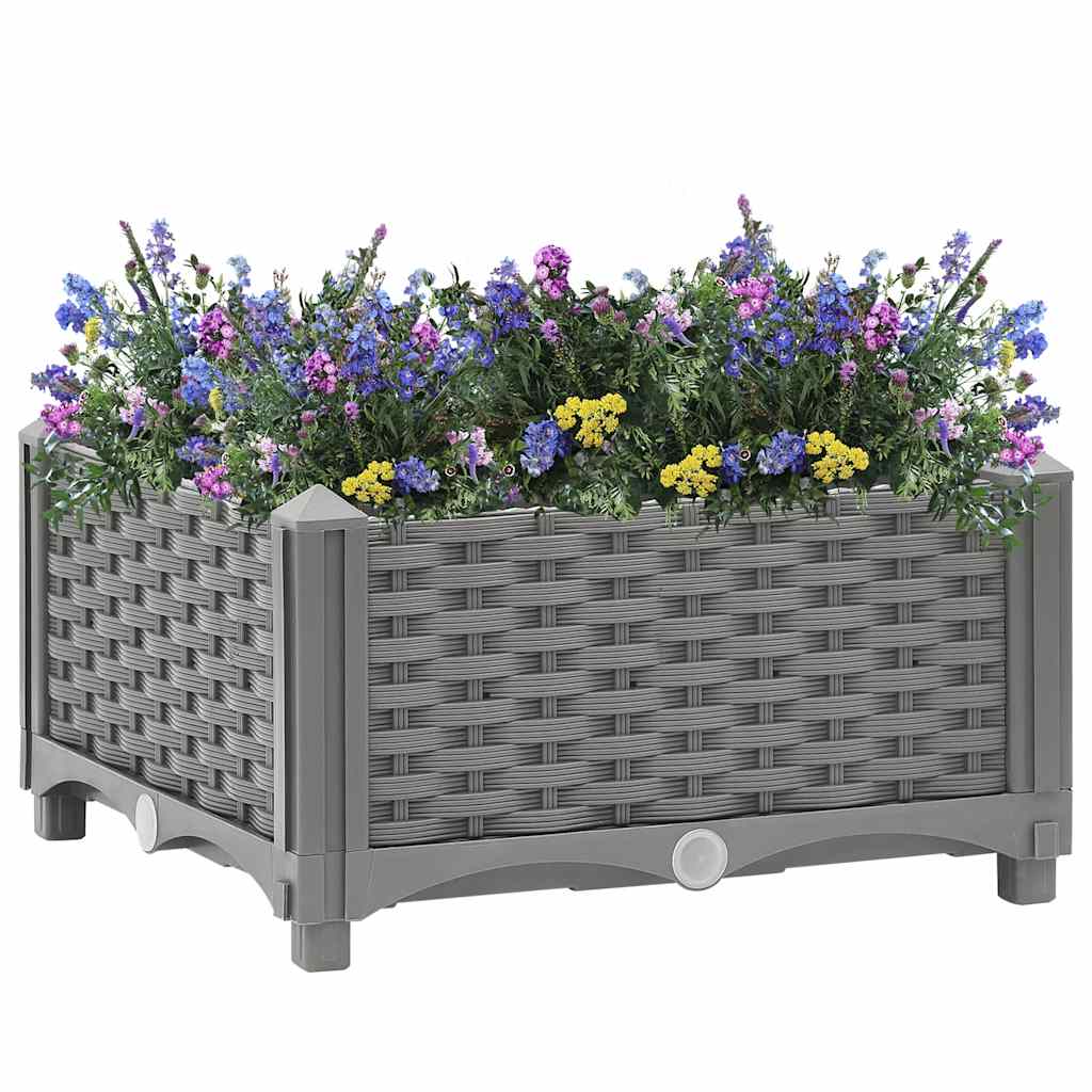 Jardinera vidaxx elevada 40x40x23 cm polipropileno