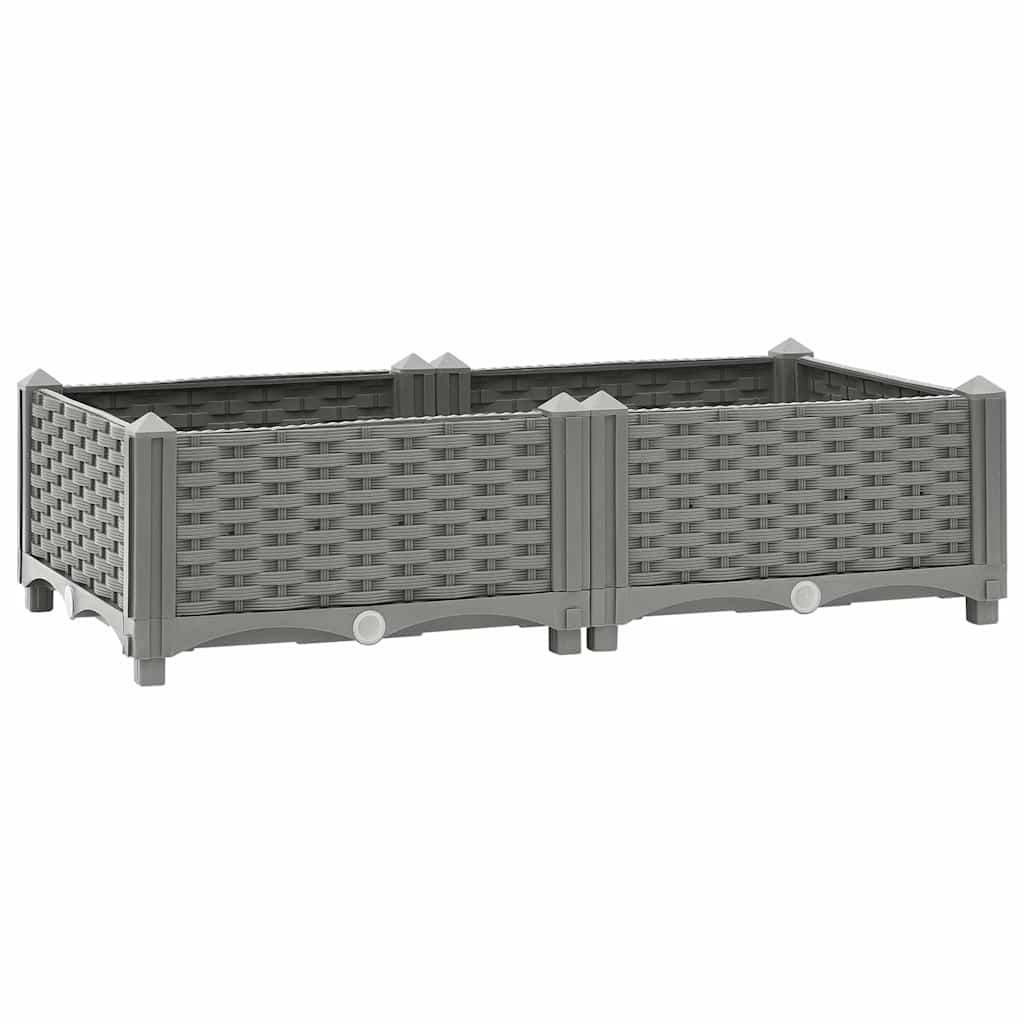 Vidaxl Planter elevado 80x40x23 cm polipropeno