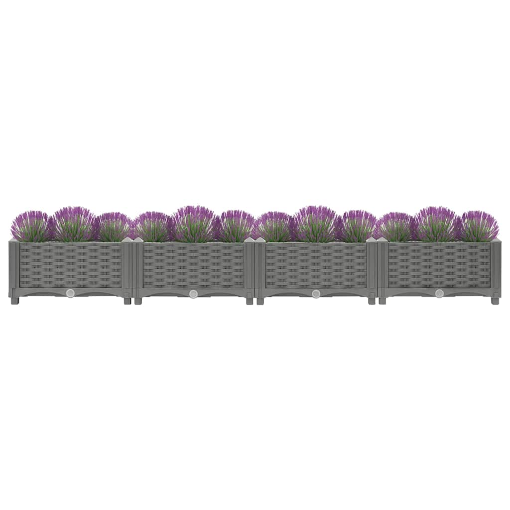 Vidaxl fioriera raccolta 160x40x23 cm polipropene