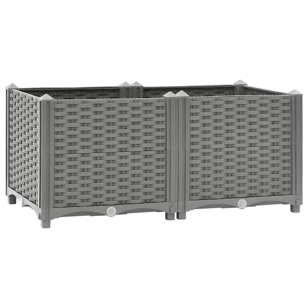 Vidaxl Planter elevado 80x40x38 cm polipropeno