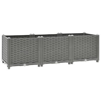 Vidaxl fioriera raccolta in polipropene da 120x40x38 cm