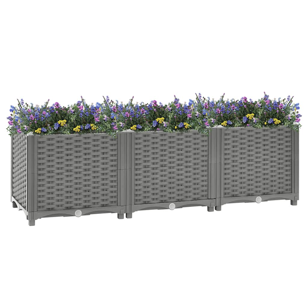 Vidaxl fioriera raccolta in polipropene da 120x40x38 cm