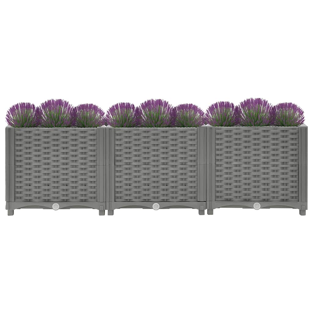 Vidaxl fioriera raccolta in polipropene da 120x40x38 cm