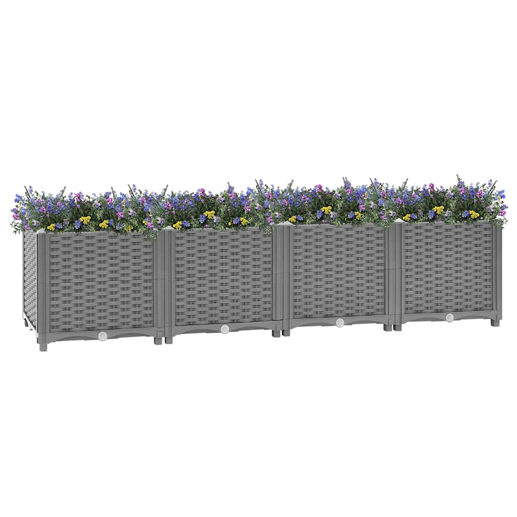 Vidaxl fioriera raccolta 160x40x38 cm polipropene