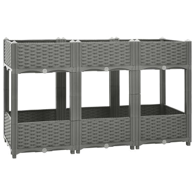 Vidaxl fioriera raccolta in polipropene 120x40x71 cm