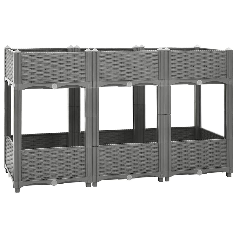 Vidaxl fioriera raccolta in polipropene 120x40x71 cm