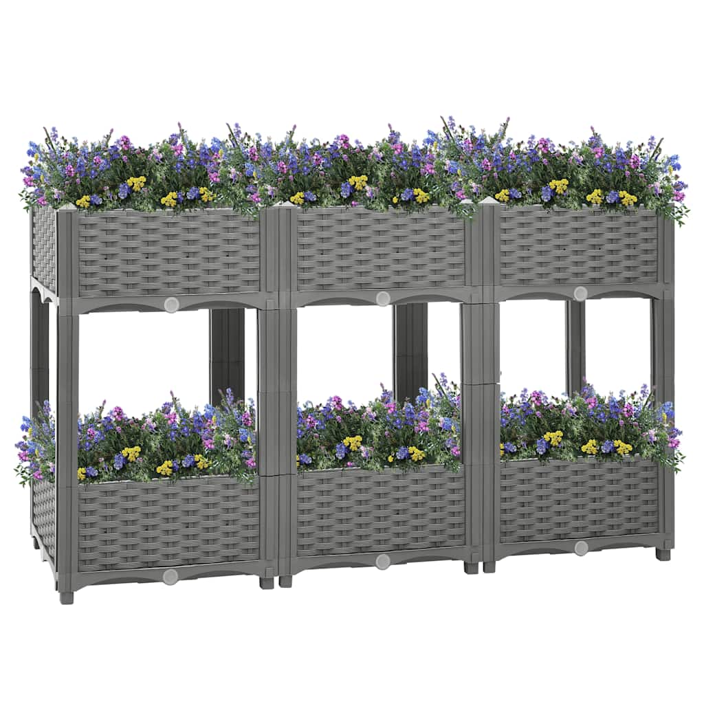Vidaxl fioriera raccolta in polipropene 120x40x71 cm