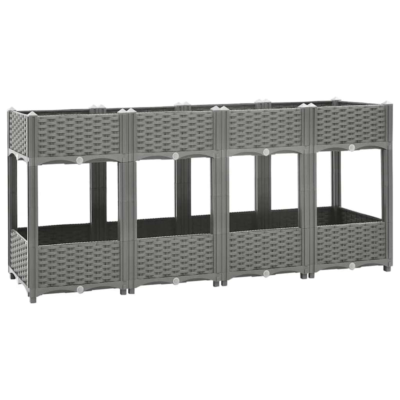Vidaxl fioriera raccolta 160x40x71 cm polipropene