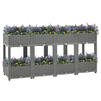 Vidaxl fioriera raccolta 160x40x71 cm polipropene