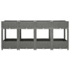 Vidaxl plantenbak verhoogd 160x40x71 cm polypropeen