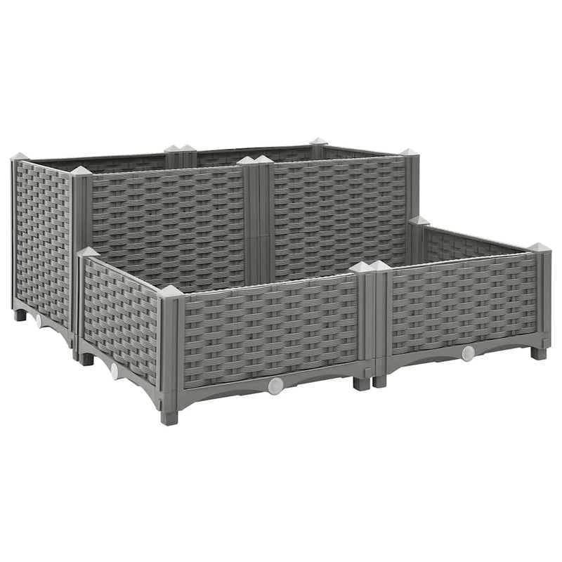 Fiotrice Vidaxl ha raccolto polipropilene 80x80x38 cm