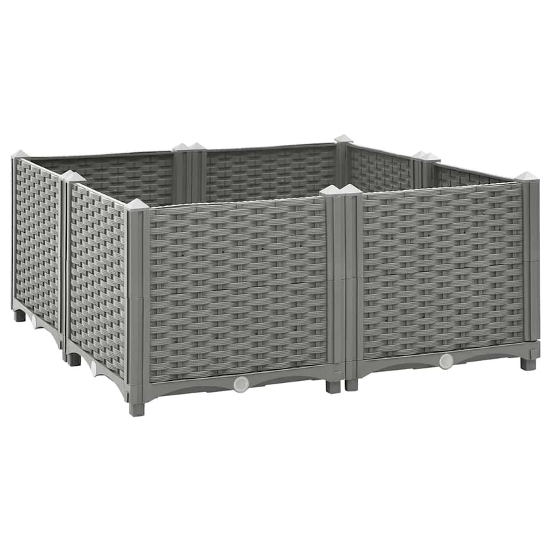 Fiotrice Vidaxl ha raccolto polipropilene 80x80x38 cm