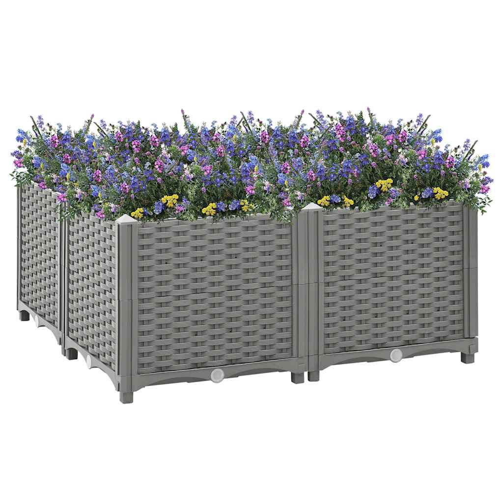 Fiotrice Vidaxl ha raccolto polipropilene 80x80x38 cm