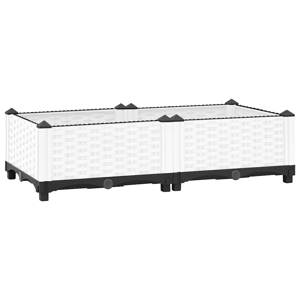Vidaxl Planter elevado 80x40x23 cm polipropeno