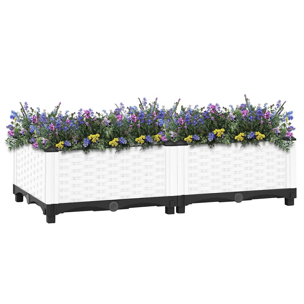 Vidaxl Planter elevado 80x40x23 cm polipropeno