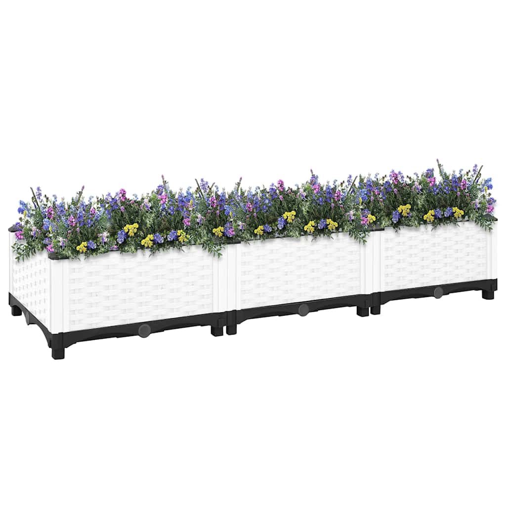 Vidaxl fioriera ha raccolto polipropene da 120x40x23 cm
