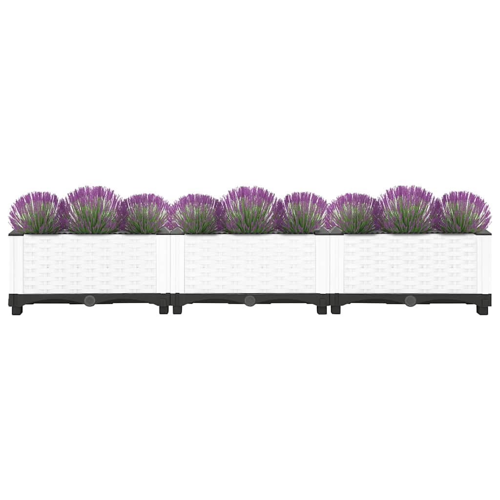 Vidaxl plantenbak verhoogd 120x40x23 cm polypropeen
