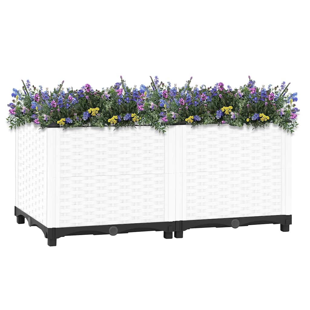 Vidaxl Planter elevado 80x40x38 cm polipropeno