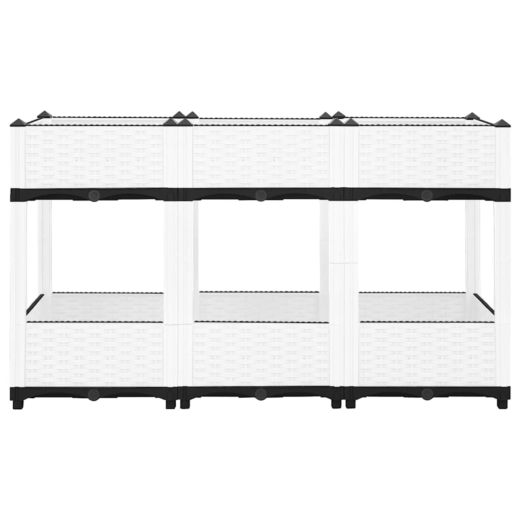 Vidaxl plantenbak verhoogd 120x40x71 cm polypropeen