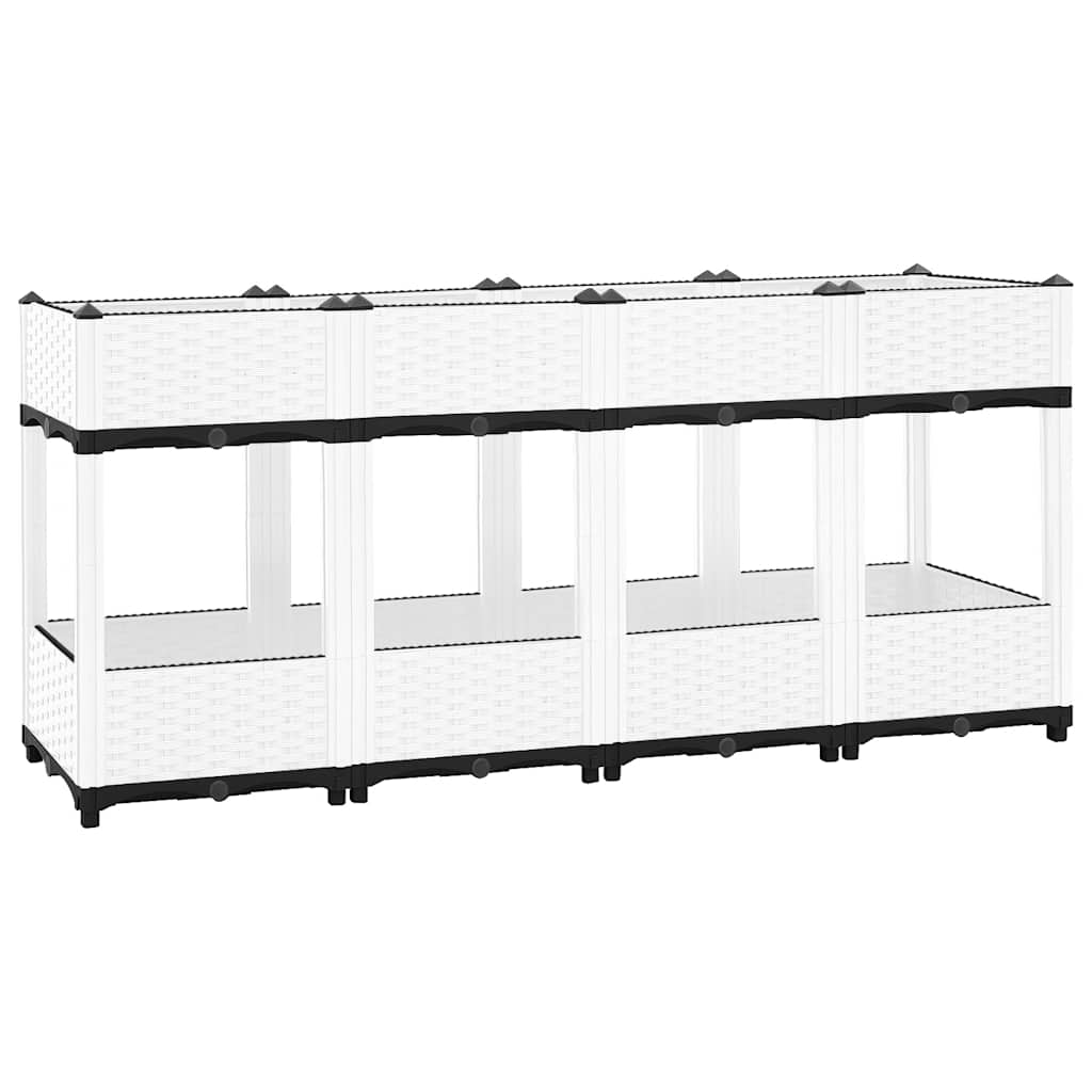 Vidaxl Planter recaudó 160x40x71 cm de polipropeno