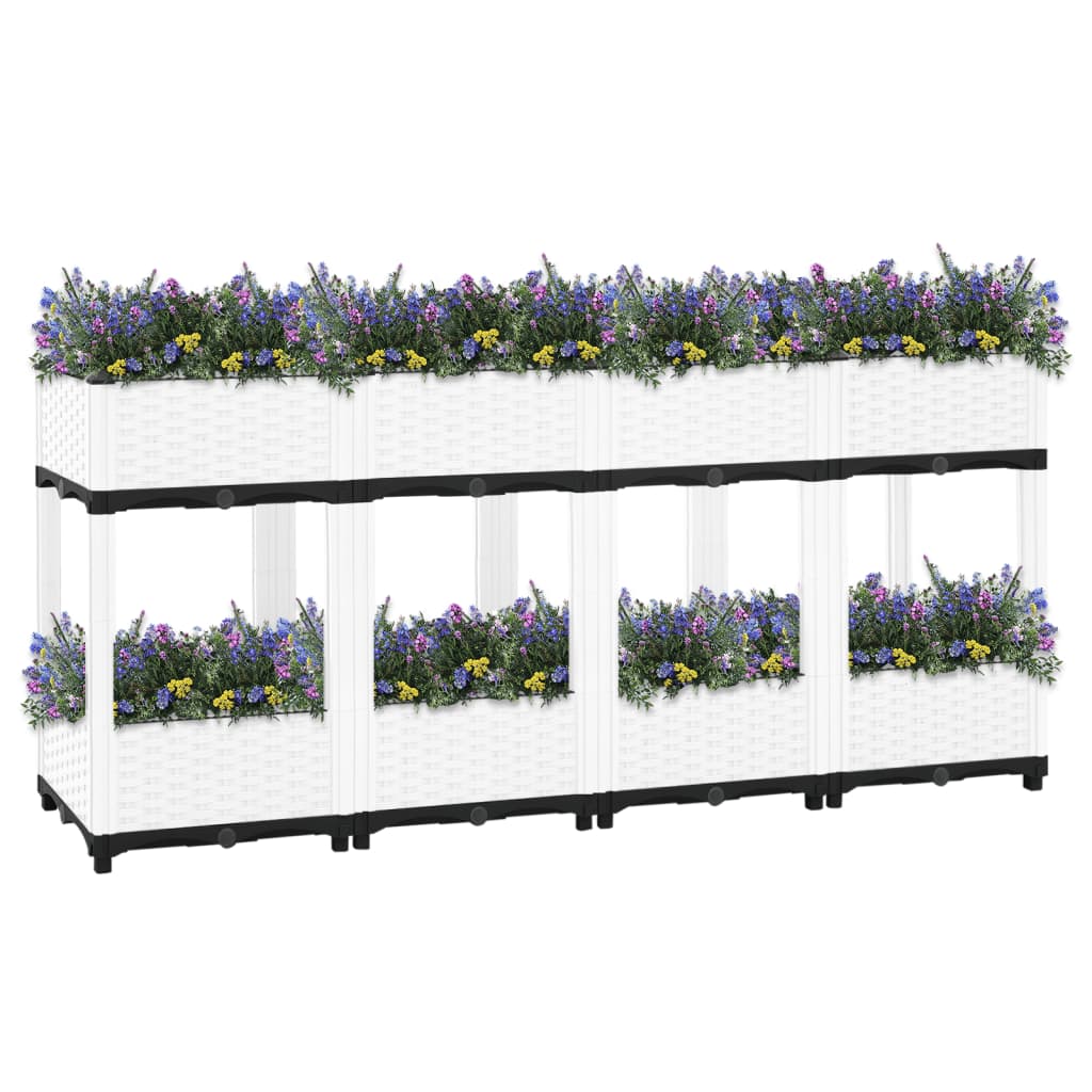 Vidaxl Planter recaudó 160x40x71 cm de polipropeno