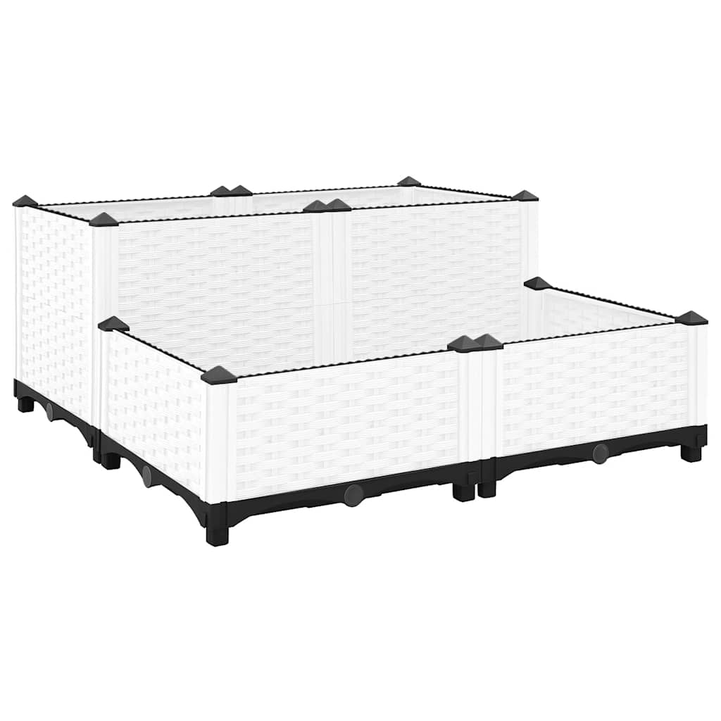 Vidaxl Planter elevado 80x80x38 cm de polipropileno
