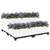 Vidaxl Planter elevado 80x80x38 cm de polipropileno