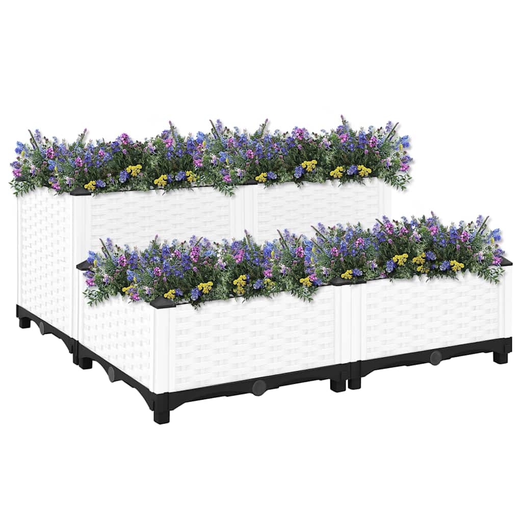 Vidaxl Planter elevado 80x80x38 cm de polipropileno