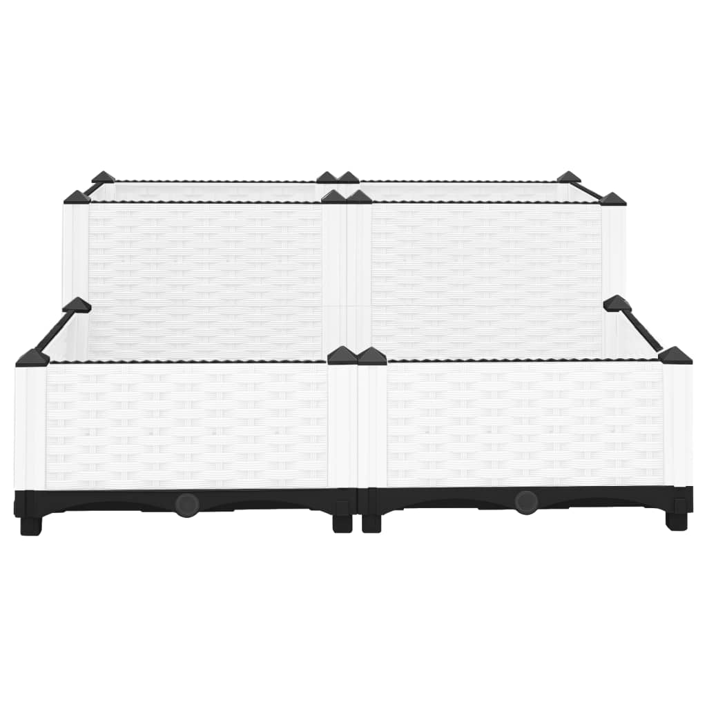 Vidaxl Planter elevado 80x80x38 cm de polipropileno