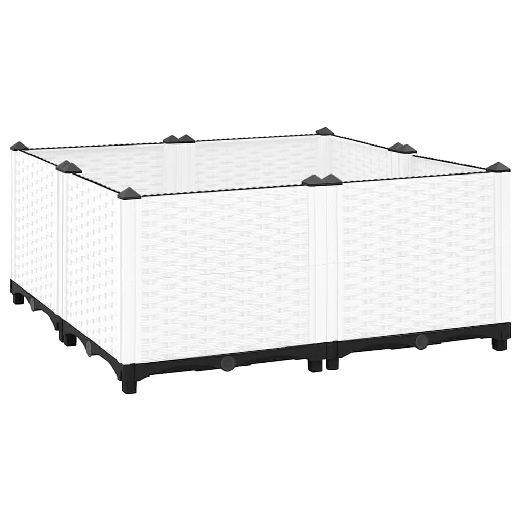 Vidaxl Planter elevado 80x80x38 cm de polipropileno