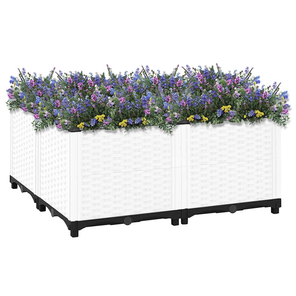 Vidaxl Planter elevado 80x80x38 cm de polipropileno