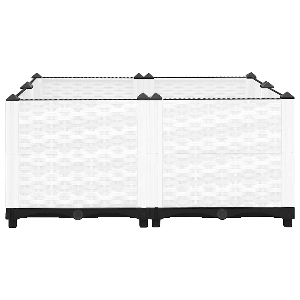 Vidaxl Planter elevado 80x80x38 cm de polipropileno