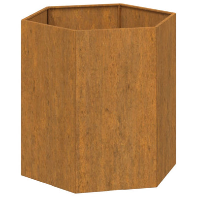 Scatola di pianificazione vidaxl arrugginita 40x40x45 cm acciaio corn