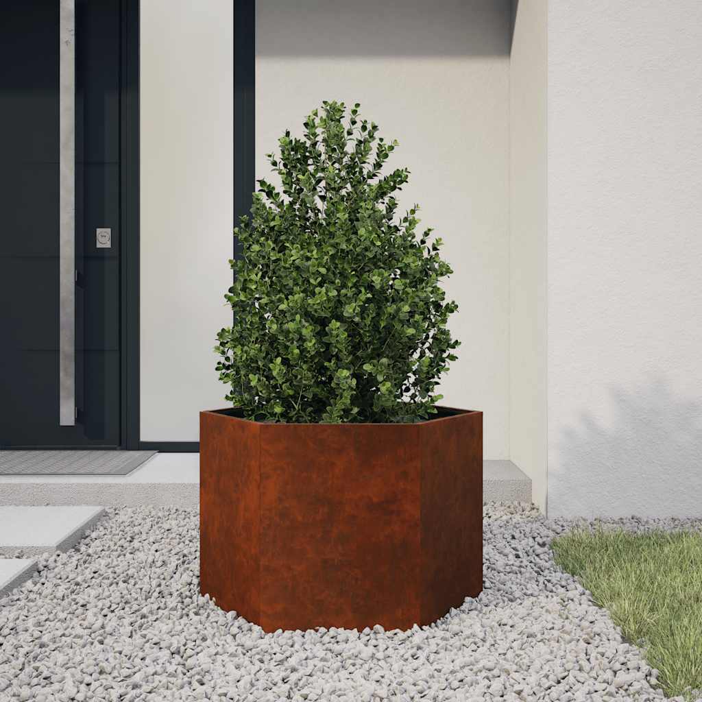 Vidaxl Plannet Rusty 60x60x45 cm acciaio corn