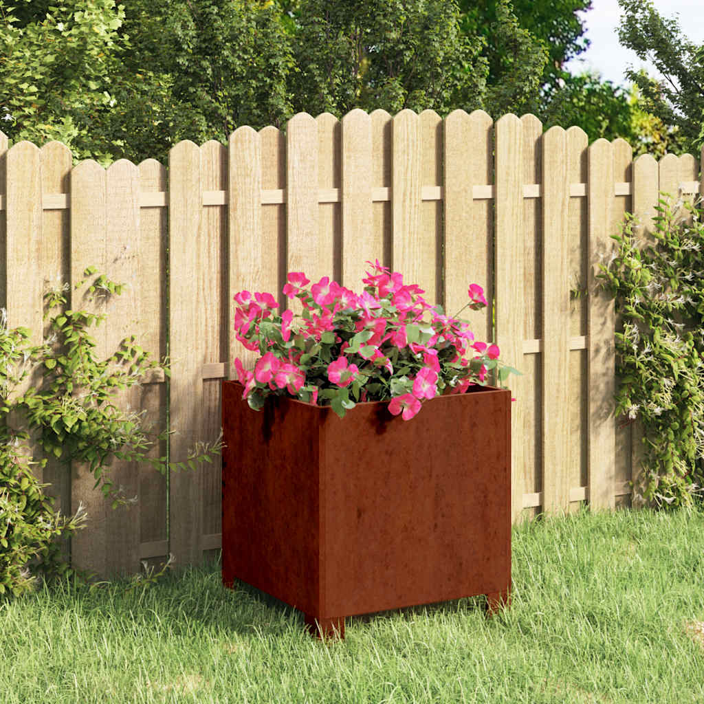 Vidaxl Plannet con gambe arrugginite 32x30x33 cm cornstaal