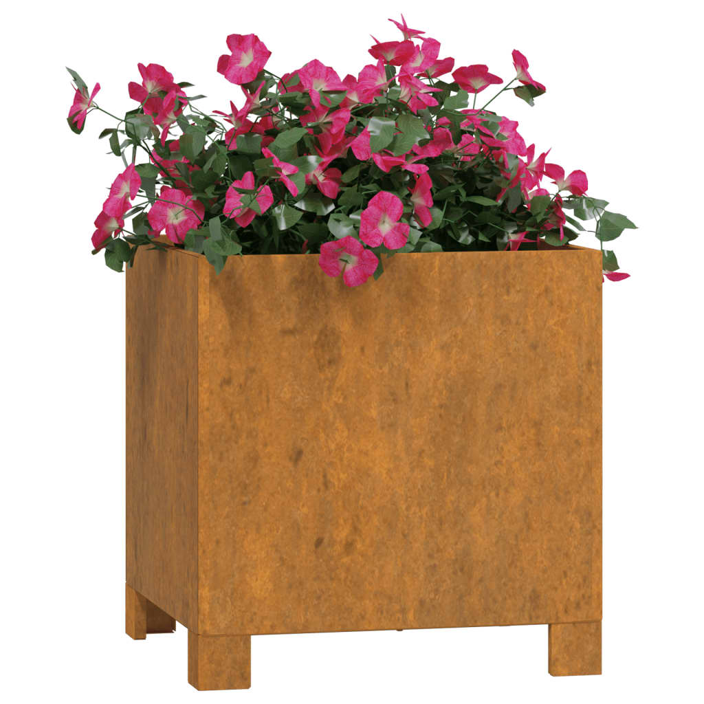 Fioriere Vidaxl con gambe 2 St Rusty 32x30x33 cm acciaio corn