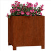 Vidaxl fioriera con gambe arrugginite 42x40x43 cm Cortenstaal