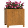 Fioriere Vidaxl con gambe 2 St Rusty 42x40x43 cm acciaio corn