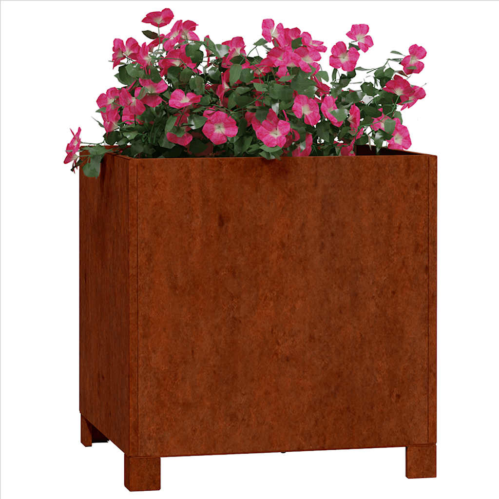 Fioriere Vidaxl con gambe 2 St Rusty 42x40x43 cm acciaio corn