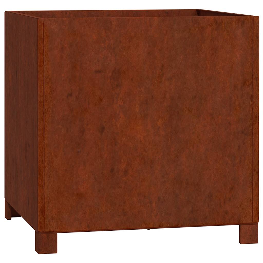 Plantilla Vidaxl con piernas Rusty 49x47x50 cm Cortenstaal