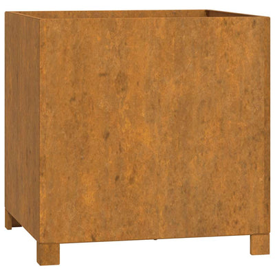 Vidaxl fioriera con gambe arrugginite 49x47x50 cm cornstaal
