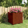Vidaxl fioriera con gambe arrugginite 49x47x50 cm cornstaal