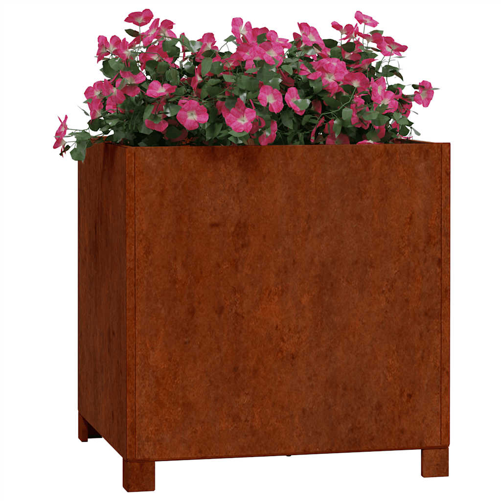 Fioriere Vidaxl con gambe 2 St Rusty 49x47x50 cm Acciaio Corten