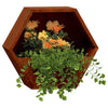 Vidaxl Plantadores Montaje de pared 2 ST 46x10x40 cm Corten Steel Rusty