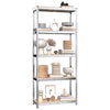 Vidaxl Storage Rack de 5 capas de acero y plata procesada